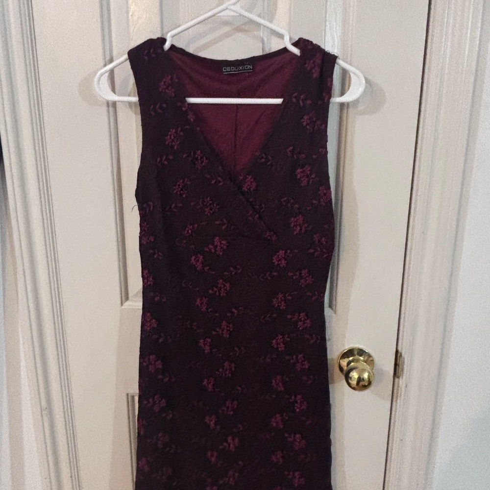 vintage 90s y2k wrap top dress with floral and black overlay